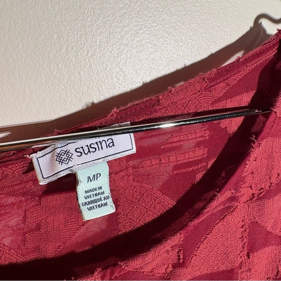 Susina Cotton Blend Textured Tank Top - Picture 3 of 5